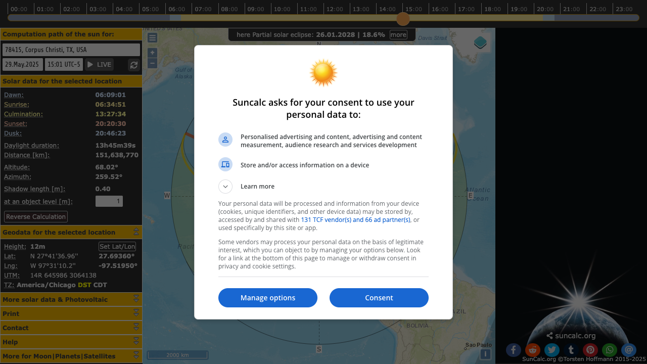 Scrape suncalc.org | Bytewells