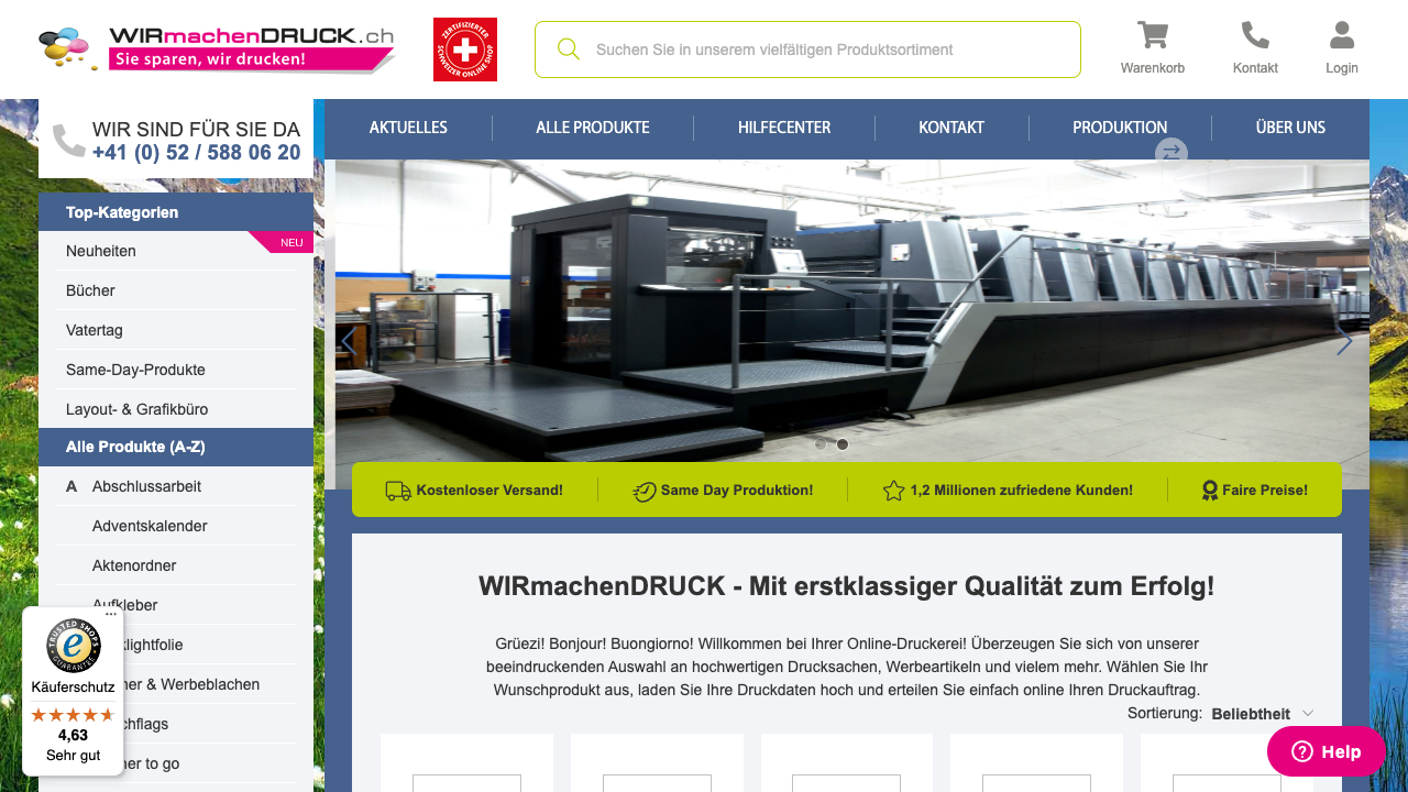 Scrape wir-machen-druck.ch | Bytewells